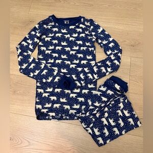 Kids Polar Bear Pajama Set - Blue Hanna Andersson size 160cm 14-16 size kids